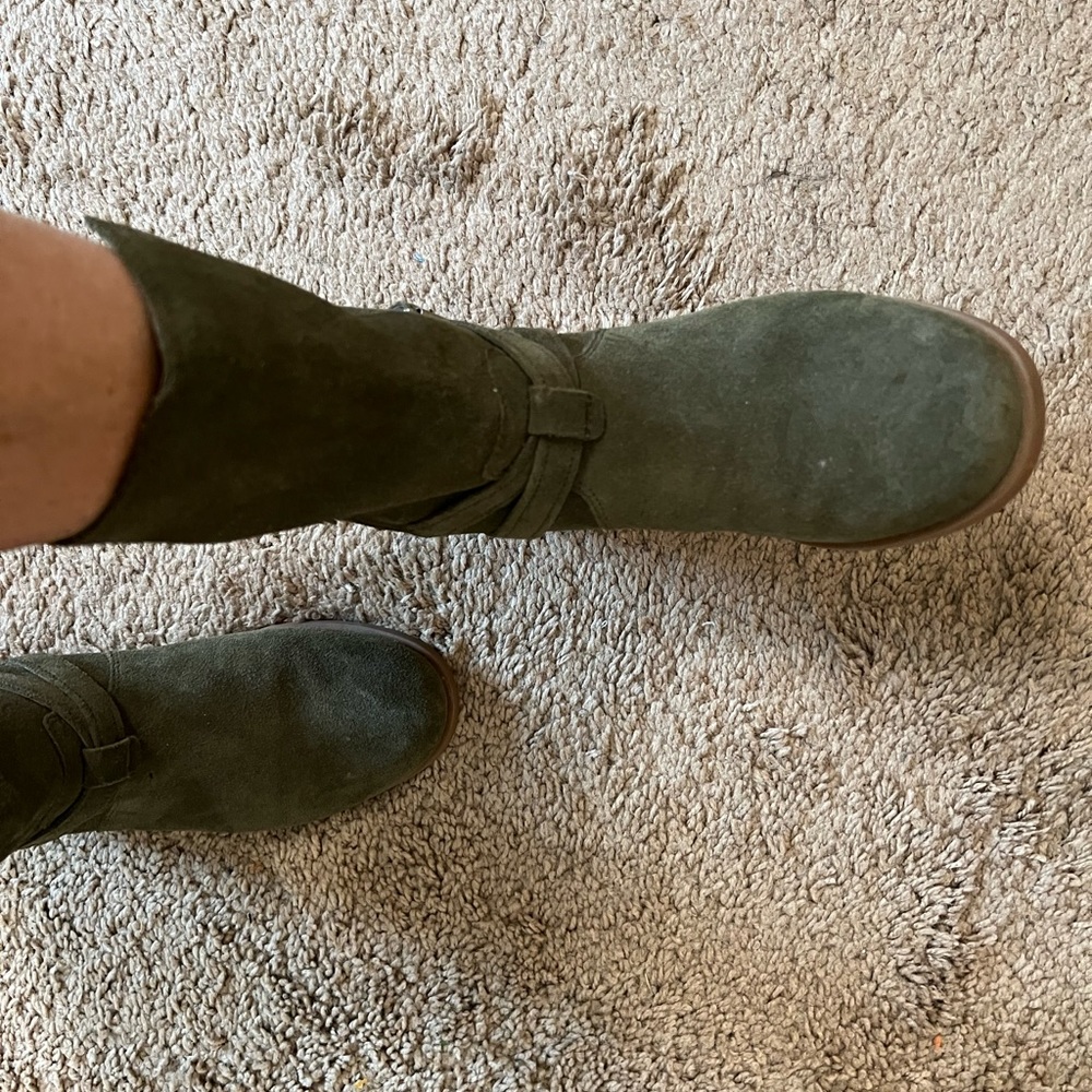 Hunter green boots